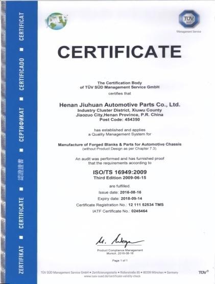 Qualification certificate 02